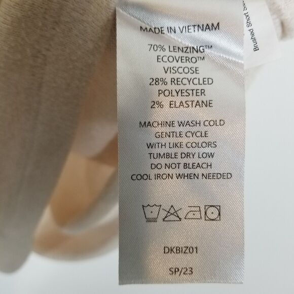 Quince Women Brushed Short Sleeve Top Size xL Heather Oatmeal Soft Dolman Sleeve - Picture 4 of 4